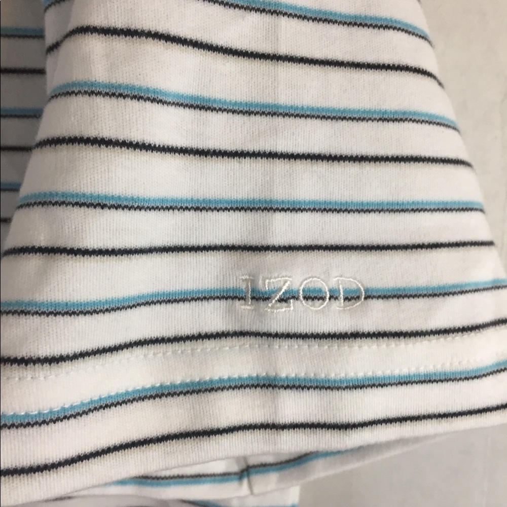 MEN "IZOD" 100 % COTTON Golf Polo Shirt Sz Medium